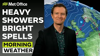 15/03/24 – Heavy showers around – Morning Weather Forecast UK – Met Office Weather