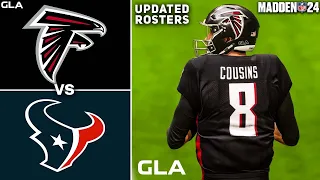 Kirk Cousins Falcons vs. Joe Mixon Texans | Free Agency 2024 - 2025 Rosters | Madden 24 PS5