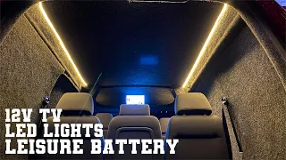 Caddy 2k - tv install - Leisure battery - lights