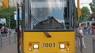 Przejazd 🚊 Konstalem 112N #3001 na linii M z okazji Nocy Muzeów