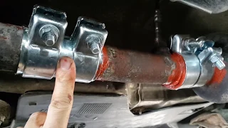 HOW TO FIX THE EXHAUST PIPE WITHOUT WELDING