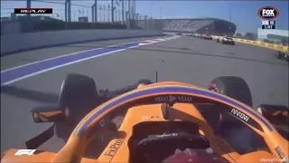 Carlos Sainz onboard crash Russian GP 2020