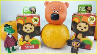 🍊 Чебурашка 🍊 в гостях у Кеши 🐻! Браслеты и апельсины Ми-ми-мишки мультики с игрушками для детей