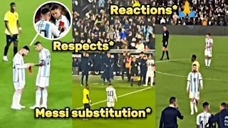 Argentina Fans Reactions to Messi Substitution Vs Ecuador !!🙏😍