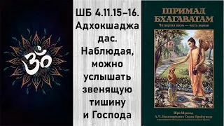 ШБ 4.11.15–16. Адхокшаджа д. Наблюдая, можно услышать звенящую тишину и Господа