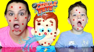 Caleb & Mommy Play Pimple Pete The Pimple Popping Family Fun Game