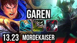 GAREN vs MORDEKAISER (TOP) | 2.8M mastery, Comeback, 7 solo kills | NA Grandmaster | 13.23