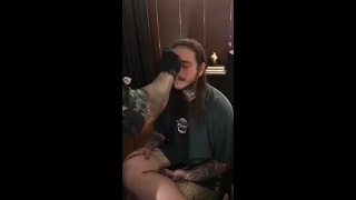 POST MALONE LIVE FACE TATTOO | INKED