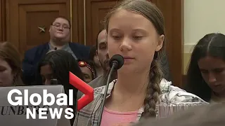 Teen climate activist Greta Thunberg testifies to U.S. congress