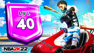 I HIT LEVEL 40 (LEGEND) IN NBA 2K22! UNLOCKING *NEW* GO KART IN NBA 2K22! INSANE LVL 40 REACTION!