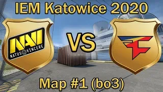 НАВИ СТАРТУЮТ на ИЕМ КАТОВИЦЕ | Navi vs Faze Clan Map #1 bo3 Nuke | IEM Katowice 2020 by Neosporimiy