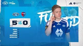 Molde 5 - 0 Sandefjord | Runde 8 - Eliteserien 2023