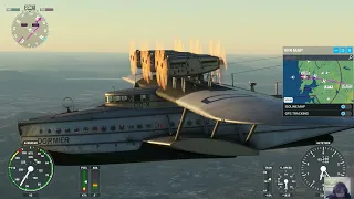 Microsoft Flight Simulator: Palaviya to Mumbai with a Dornier Do X