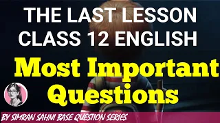 The last lesson class 12 question answer