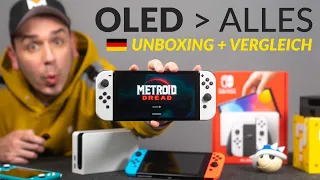 SWITCH OLED | XXL Unboxing & Vergleich (Deutsch / 4K)