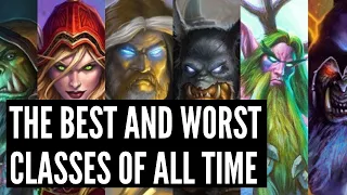 Ranking all TEN CLASSES from BEST to WORST in Hearthstone history!