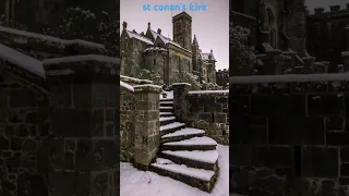 st conan’s kirk. loch awe, argyll & bute, scotland on a snowy winter day. beautiful architecture:)