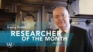 Georg Kodek - Researcher of the Month - Juli 2017