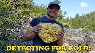 Metal Detecting in USA Pacific North West (Whites MXT detector) Bedrock Prospecting