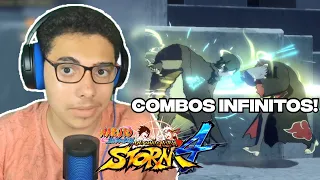 COMBOS INFINITOS FÁCEIS! (SASUKE LAST E NEJI) - NARUTO STORM 4