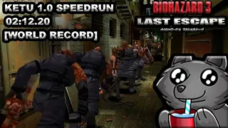 RESIDENT EVIL 3 - KETU 1.0 NEMESIS% SPEEDRUN 02:12.20 [WORLD RECORD]