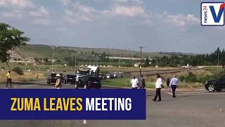 WATCH: Presidential motorcade leaves NEC meeting