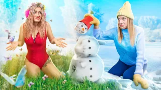 Winter Mädchen vs Sommer Mädchen!