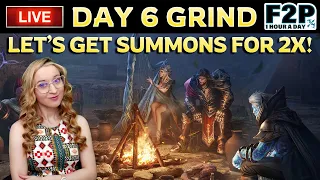 🔴 LIVESTREAM: Day 6 💥 F2P 1 Hour a Day  💥 Ch. 5 & SUMMON grind! ✤ Watcher of Realms