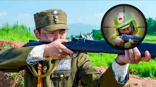 A sniper shooting while running，chased the Japanese soldiers, every shot hit the target!