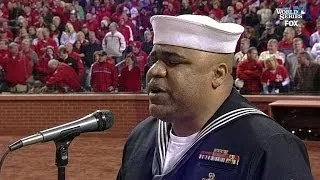 Generald Wilson sings 'God Bless America'