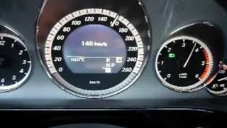 2009 Mercedes Benz E350 CDI Acceleration 0 - 200km/h