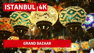 Istanbul Grand Bazaar Walking Tour 27 October 2021|4k UHD