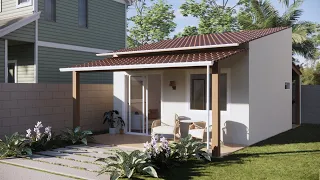 Plano de Casa 5X5 | Tiny House | Mini Casa 25 M²| 5X5 House (25 SQM)| Small House Design Idea