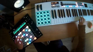 Petit Biscuit Sunset lover Cover by DLY avec Ableton push 2