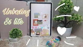 Unboxing samsung galaxy tab s6 lite + accessories review 💕