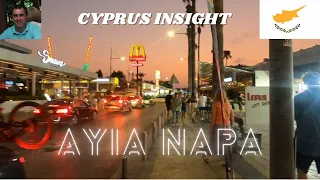 Ayia Napa Cyprus - A Walk Down Nissi Avenue.
