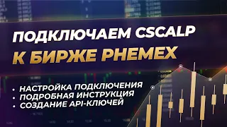 Как подключить CScalp к бирже Phemex | Актуальная инструкция