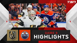 HIGHLIGHTS: Game 3 -- Vegas Golden Knights vs. Edmonton Oilers