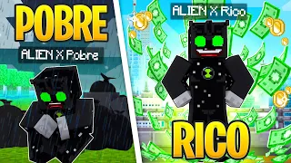 RICO VS POBRE DO ALIEN X no MINECRAFT! ​‹‹ P3DRU ›