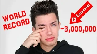 The Biggest DOWNFALL In Youtube History! - James Charles Lost 3 MILLION Subscribers!