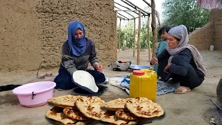 Most Delicious Traditional Naan Chapati and Shula Pilaf | village life