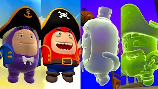 Oddbods Turbo Run - Captain Jeff and Fuse vs Boss Pirate Oddbeard and Ghostbod