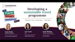 Developing a Sustainable Travel Programme | Good Travel Management