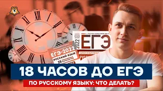 18 часов до ЕГЭ по русскому языку: что делать? | Русский язык ЕГЭ 2022 | Умскул