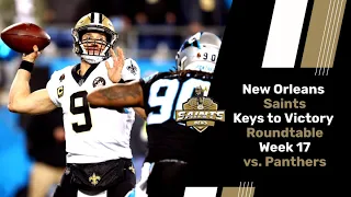 Keys to a Saints Victory vs  Panthers in Week 17