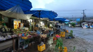 Laos Rainy Season | Luang prabang Travel vlog | Rain in luang prabang 5K | City Walk