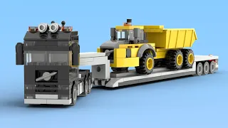 🚛💨 Epic LEGO Mini Volvo F12 & A60H Heavy Haulage. Easy Tutorial Build! 🛠️🔥
