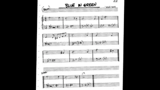 Blue in Green Play along - Backing track (C key score violin/guitar/piano)