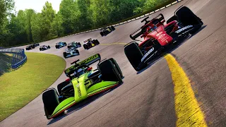 Racing 2022 Formula 1 Cars at CLASSIC 1966 MONZA! THAT BANKING IS INSANE!