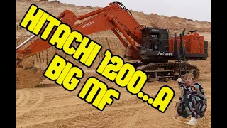 Hitachi ex1200 Excavator, Its a MONSTER